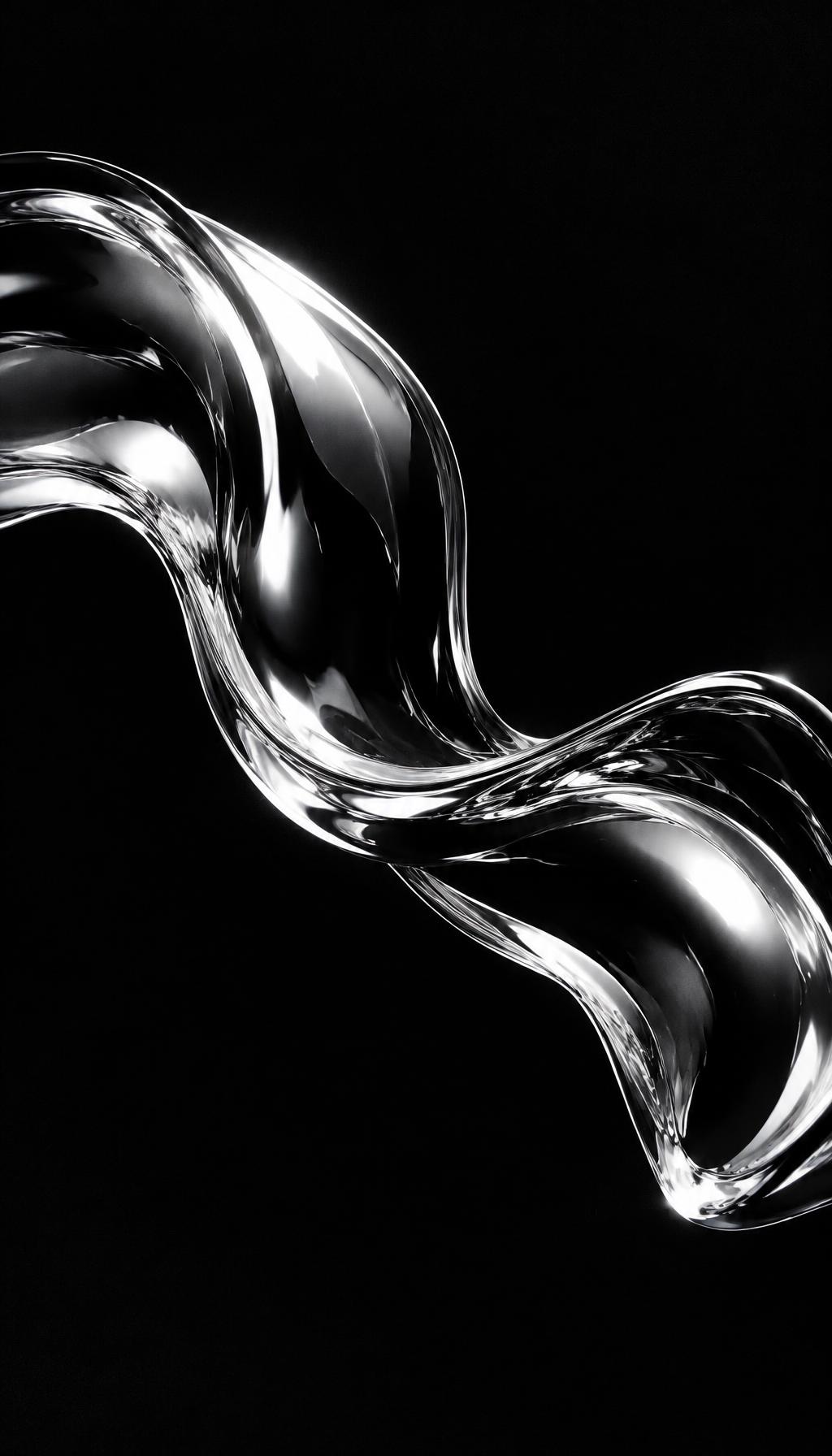 Chrome Wave iPhone wallpaper