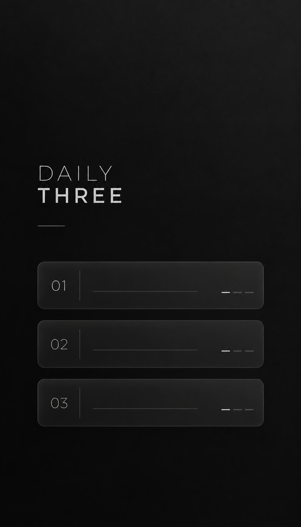 Daily Three iPhone wallpaper