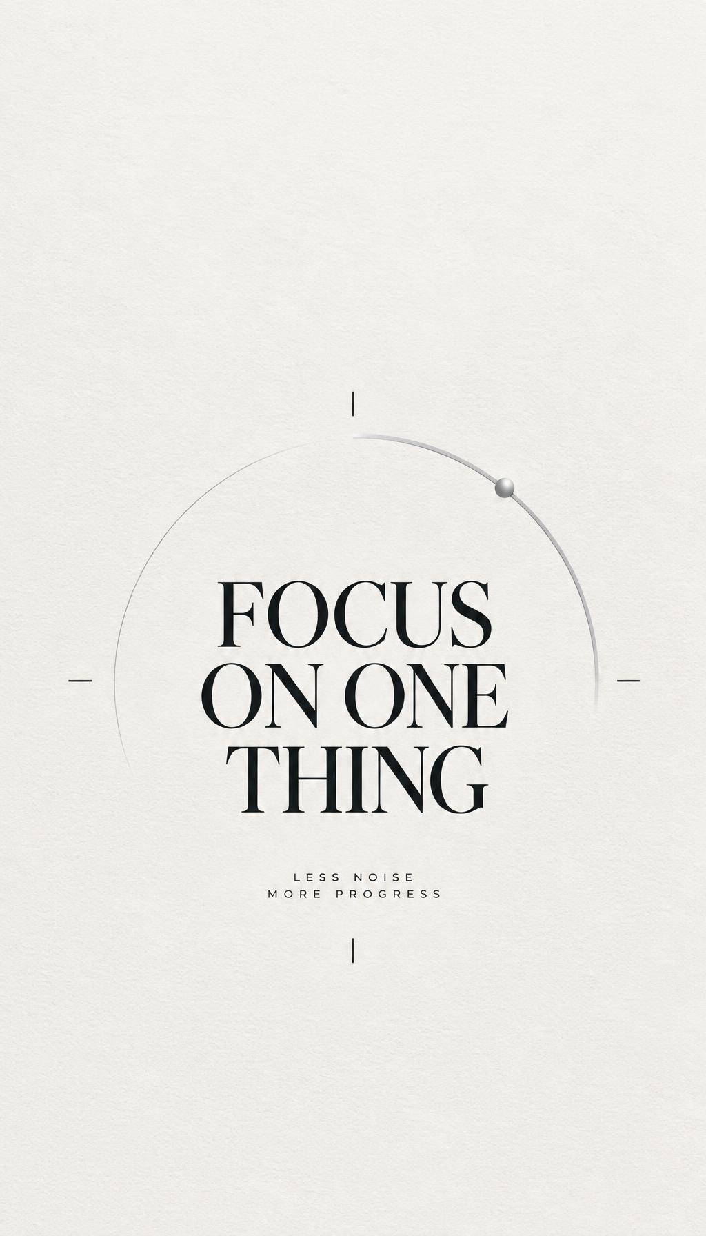 One Thing iPhone wallpaper