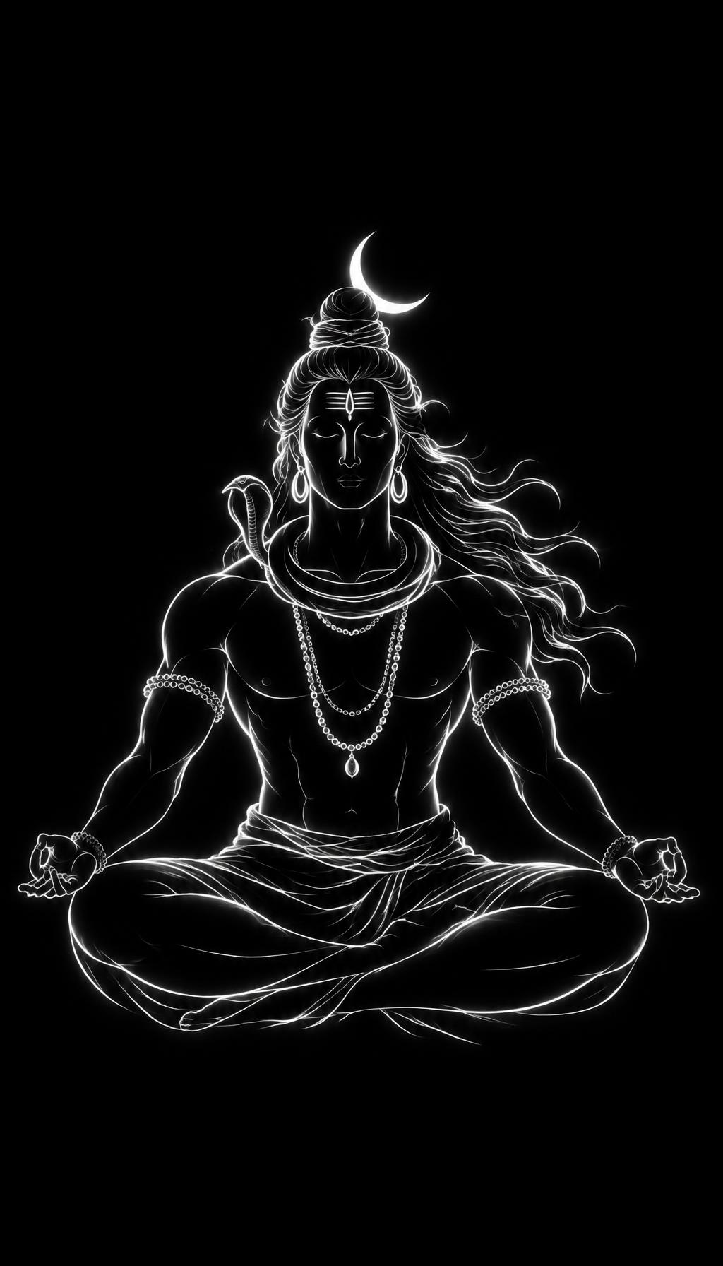 Adiyogi Line iPhone wallpaper
