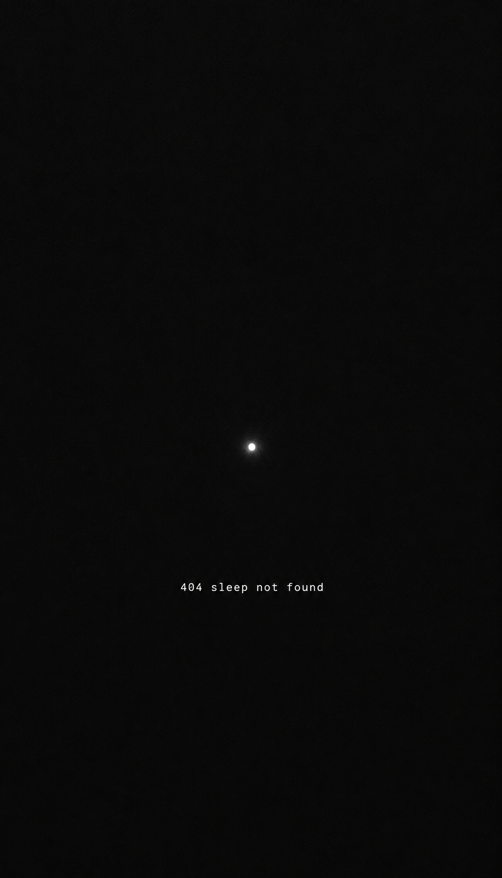 404 Sleep iPhone wallpaper