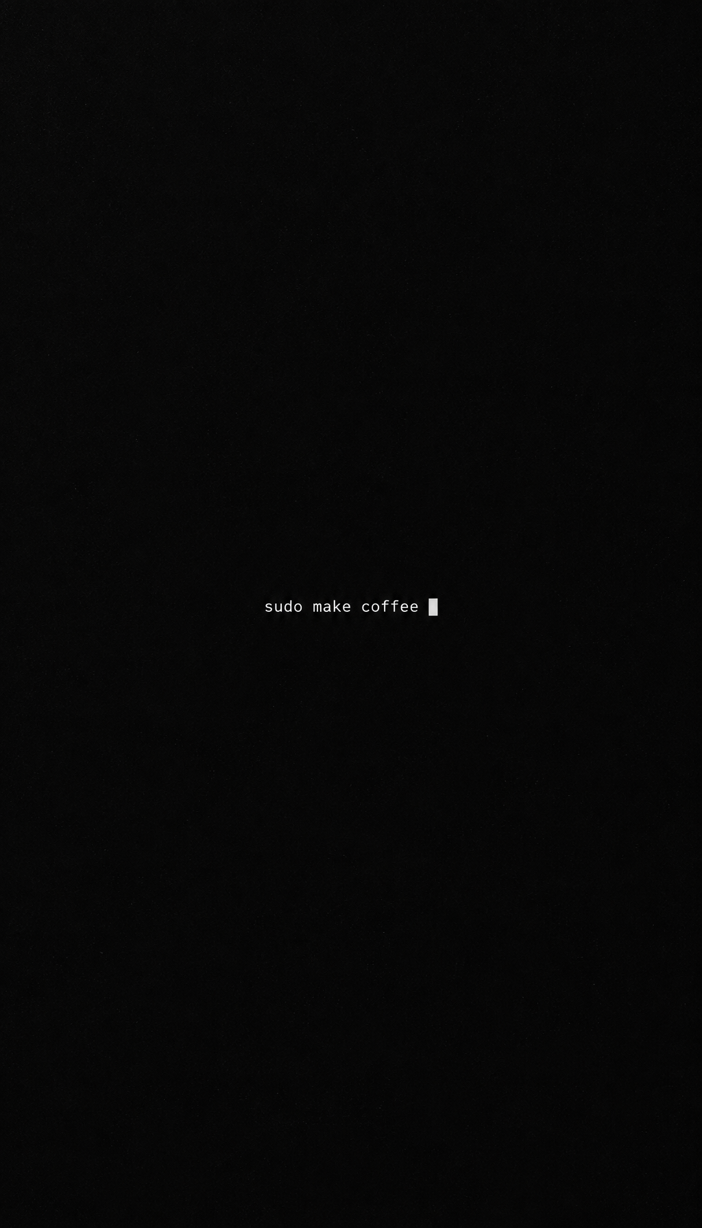 sudo make coffee iPhone wallpaper