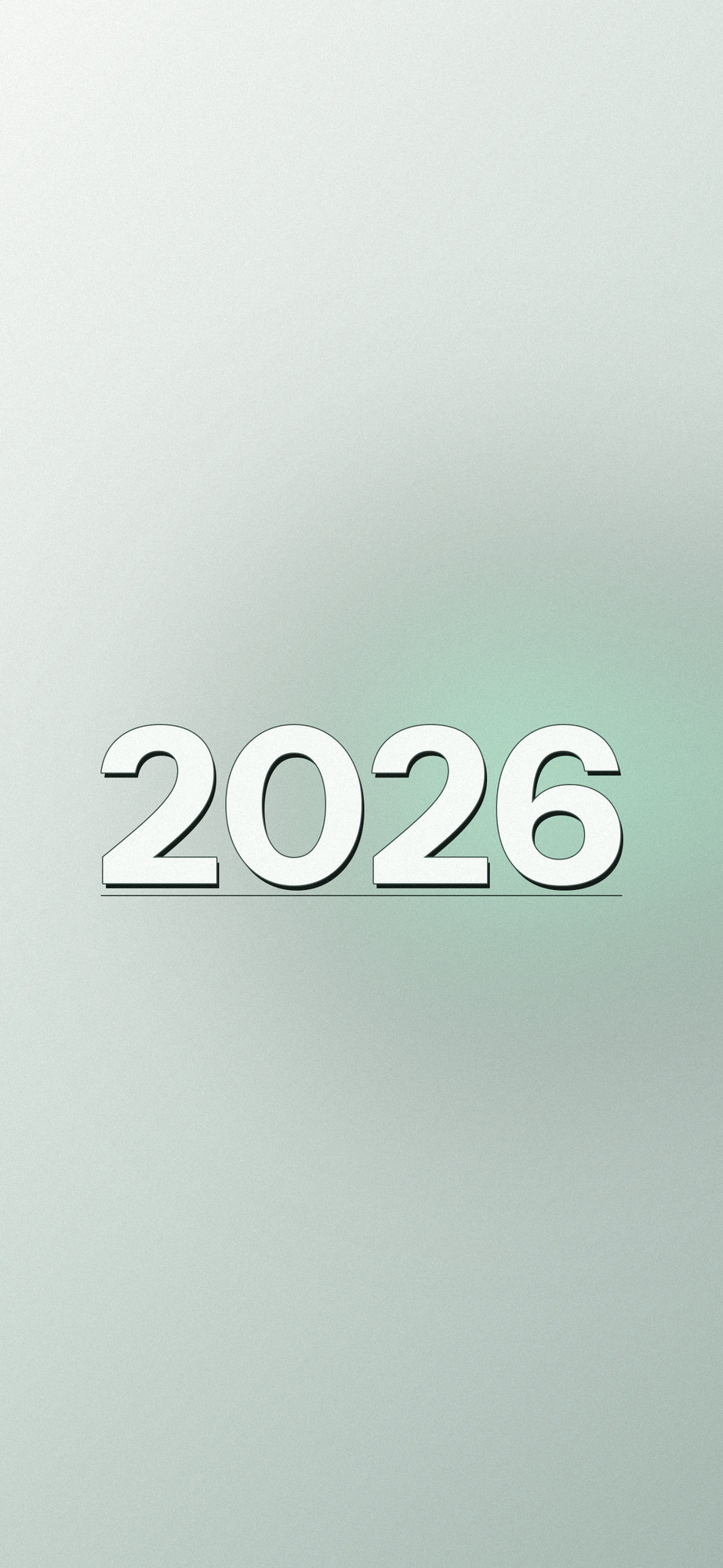 Twenty Twenty-Six iPhone wallpaper